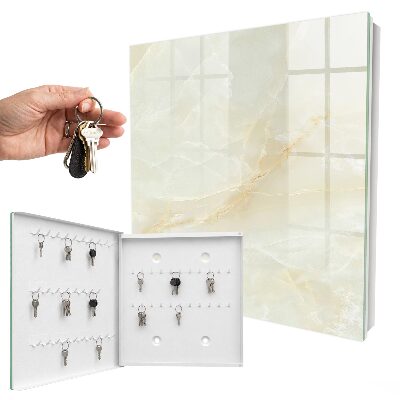 Schlüsselbox für die Wand in Marmoroptik