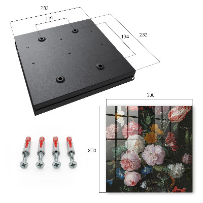 Schlüsselbox mit Motiv Ein Blumenstrauß