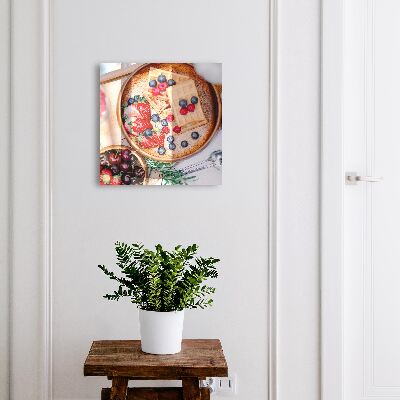 Schlüsselkasten mit Obstfrühstück-Motiv