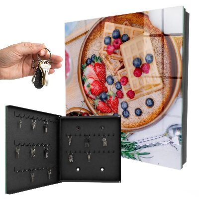 Schlüsselkasten mit Obstfrühstück-Motiv
