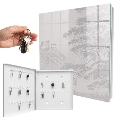 Schlüsselbox mit Motiv Burglandschaft