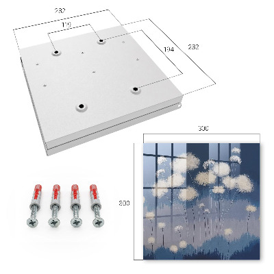 Schlüsselbox für die Wand im Design Löwenzahn