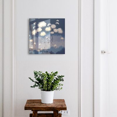 Schlüsselbox für die Wand im Design Löwenzahn