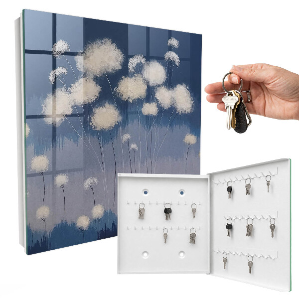 Schlüsselbox für die Wand im Design Löwenzahn