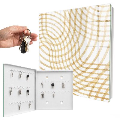Wandschlüsselbox mit geschwungenen Linien