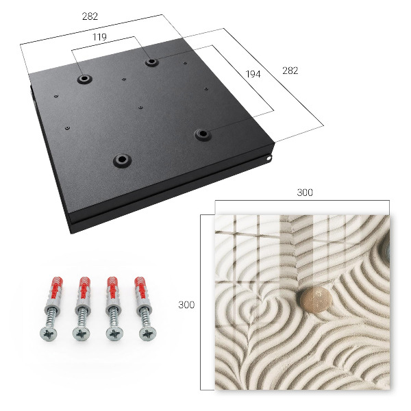 Schlüsselbox im Zen-Komposition Design