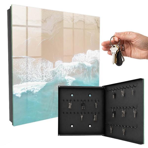 Schlüsselbox für die Wand mit Motiv Entspannung am Strand