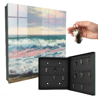 Schlüsselbox für die Wand mit Motiv Küstenlandschaft