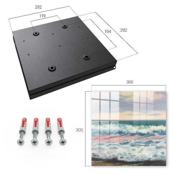Schlüsselbox für die Wand mit Motiv Küstenlandschaft