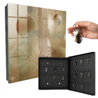 Schlüsselbox für die Wand in geometrischer Form
