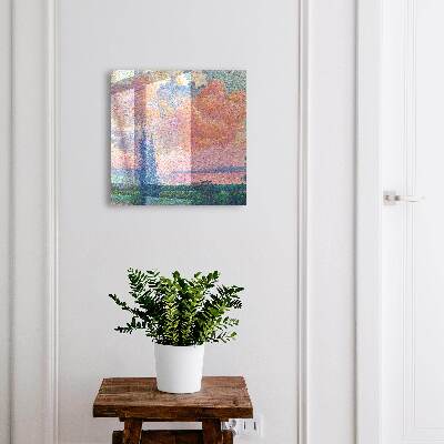 Schlüsselbox zur Wandmontage mit buntem Naturmotiv
