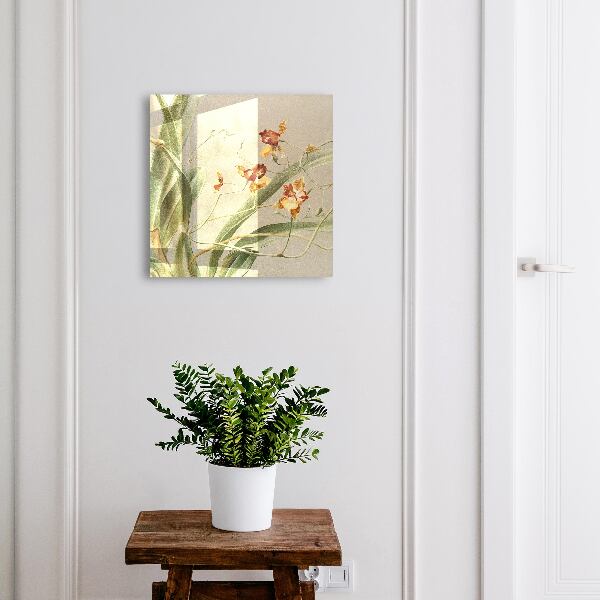 Schlüsselkasten mit Kletterblumen-Motiv