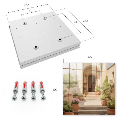 Schlüsselbox im rustikalen Gartendesign