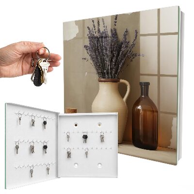 Schlüsselkasten mit Lavendel-Motiv