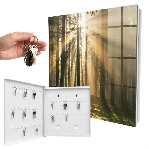 Schlüsselbox mit Motiv Licht des Waldes