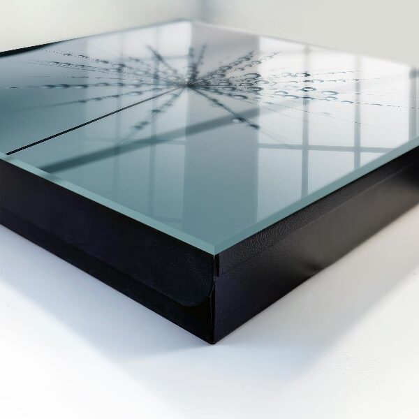Schlüsselbox zur Wandmontage mit Motiv Löwenzahn und Wassertropfen