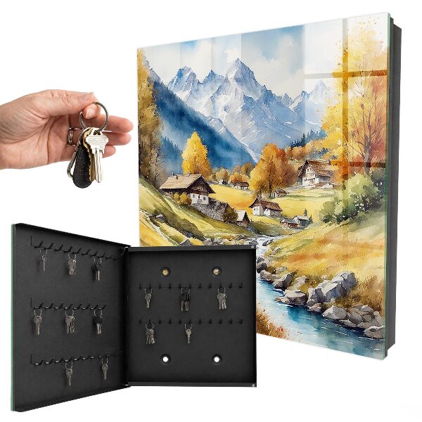 Schlüsselbox mit Motiv Ruhe in den Bergen