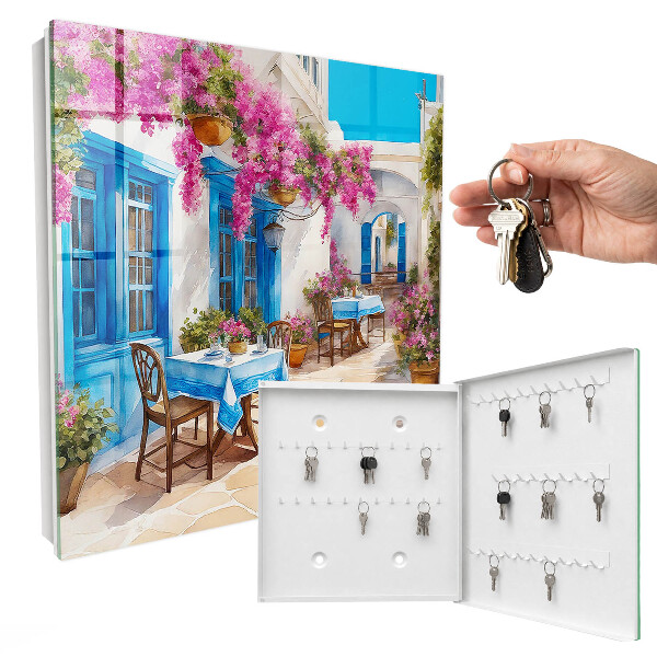 Schlüsselkasten mit Blumenallee Motiv