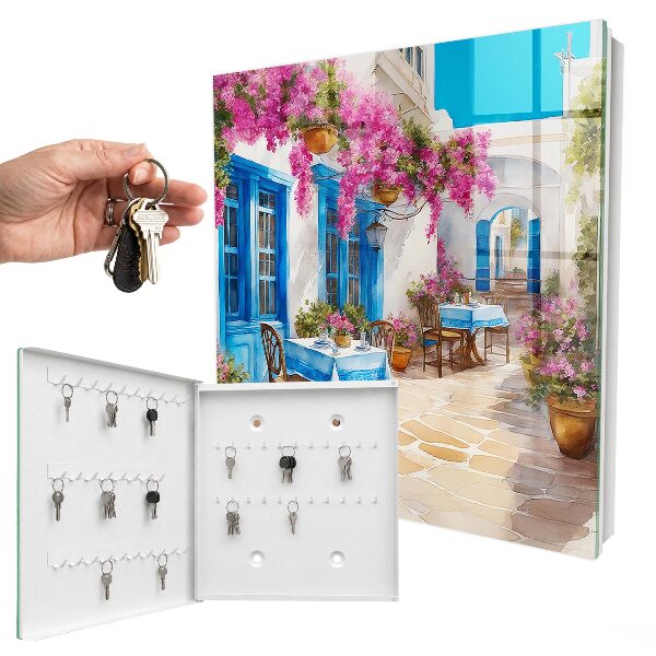 Schlüsselkasten mit Blumenallee Motiv