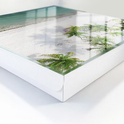Schlüsselkasten mit Motiv tropischer Strand