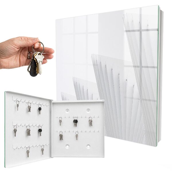 Schlüsselbox zur Wandmontage mit Motiv abstrakte Architektur