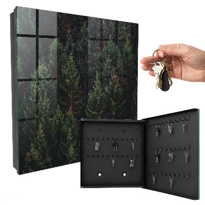 Schlüsselkasten mit Motiv Grüner Wald