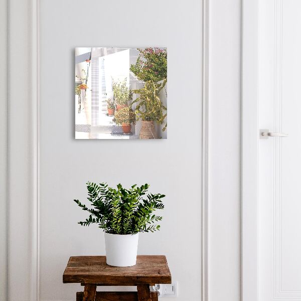 Schlüsselbox für die Wand mit Motiv Treppe und Pflanzen