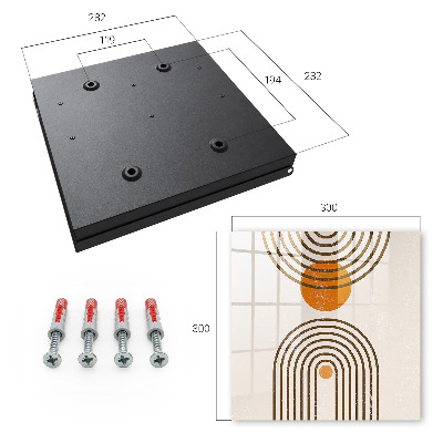 Schlüsselbox im Retro-Geometrie-Design
