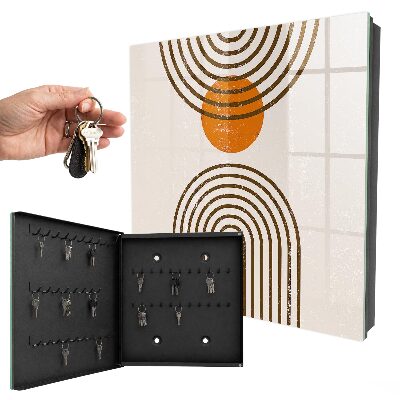 Schlüsselbox im Retro-Geometrie-Design