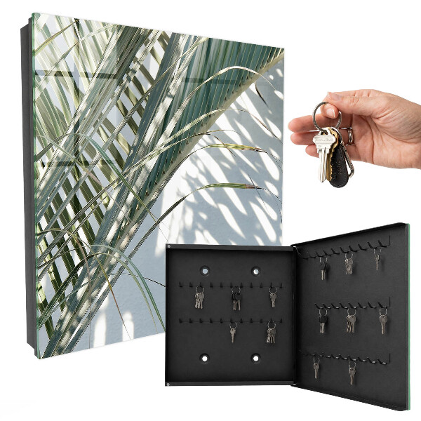 Schlüsselkasten mit Motiv Palmen und Schatten
