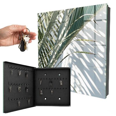 Schlüsselkasten mit Motiv Palmen und Schatten