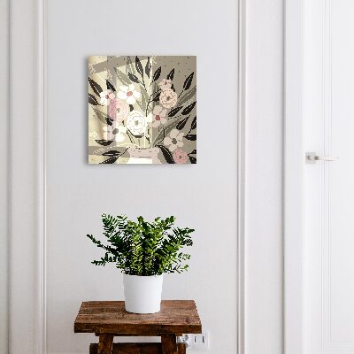Schlüsselbox mit Blumenarrangement