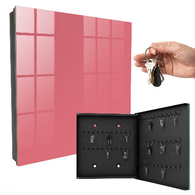 Schlüsselbox für die Wand in Lachsfarben