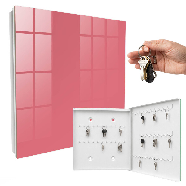 Schlüsselbox für die Wand in Lachsfarben