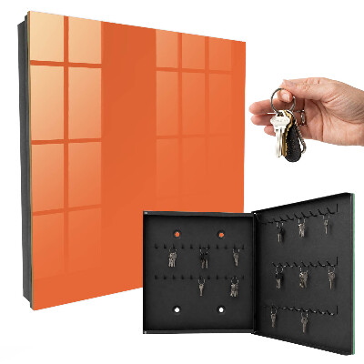 Schlüsselbox zur Wandmontage in kräftigem Orange