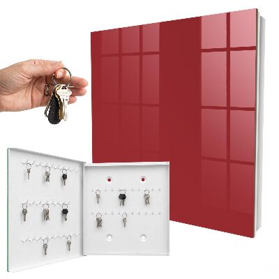 Schlüsselkasten in burgunderroter Farbe