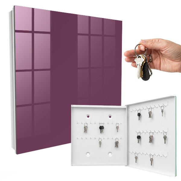 Schlüsselbox in Burgunderrot