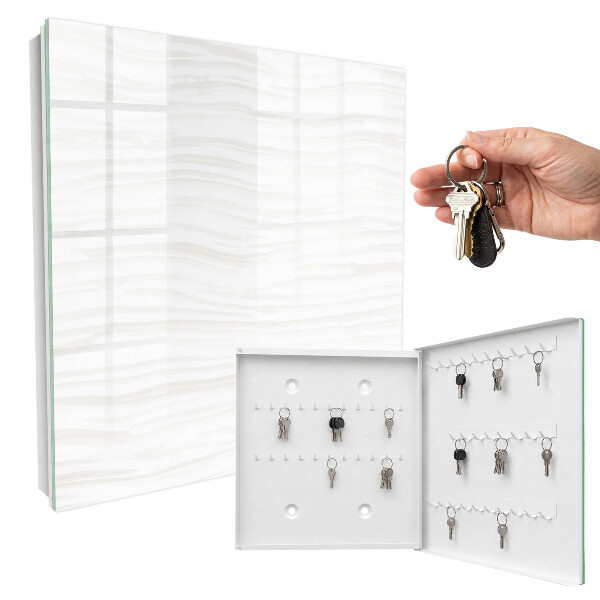 Schlüsselbox für die Wand im Design Sanfte Wellen