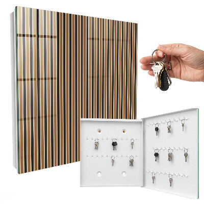 Schlüsselkasten mit minimalistischem Streifenmuster
