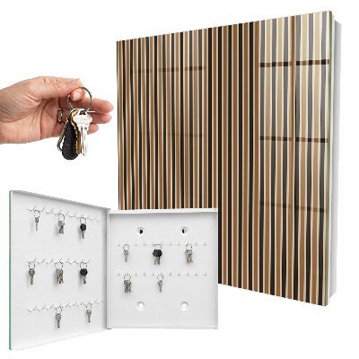 Schlüsselkasten mit minimalistischem Streifenmuster