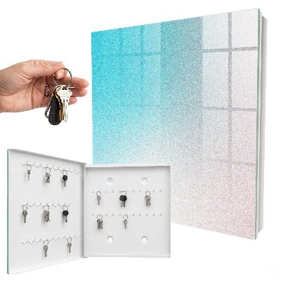 Schlüsselbox für die Wand mit pastellfarbenem Farbverlauf