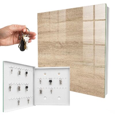 Schlüsselbox mit Holzstruktur