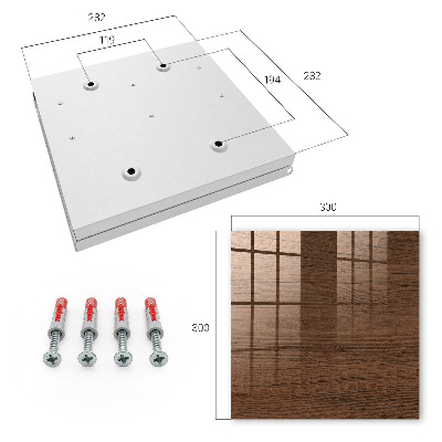 Schlüsselbox mit Holzstruktur