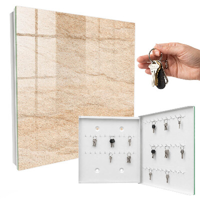 Schlüsselbox für die Wand in Steintextur