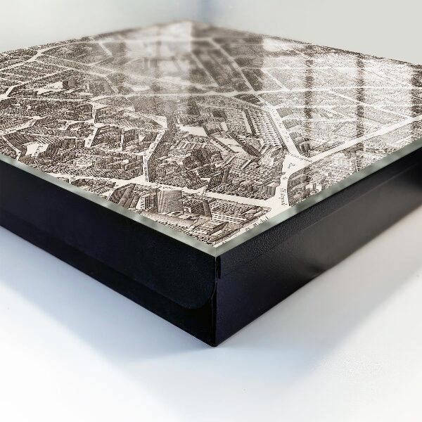 Schlüsselbox zur Wandmontage Motiv Stadtplan