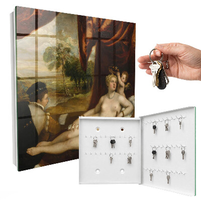 Schlüsselkasten mit Motiv Tizians Venus und der Geigenbauer