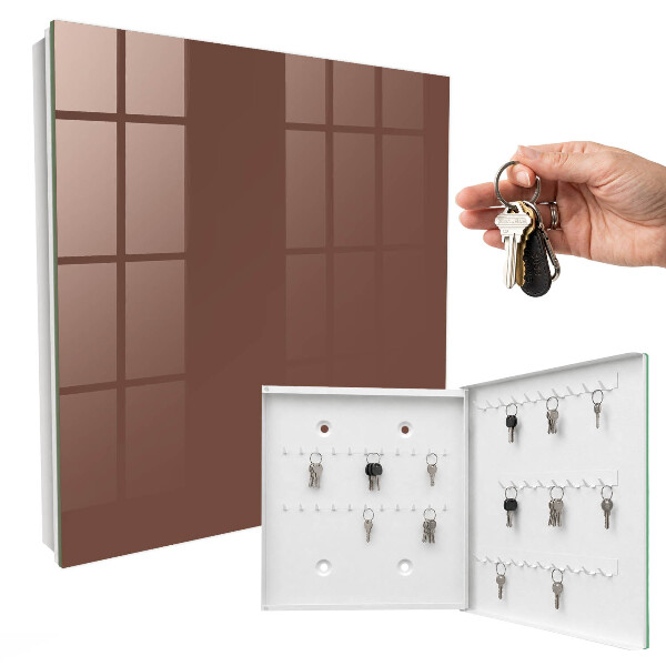 Schlüsselbox in Braun