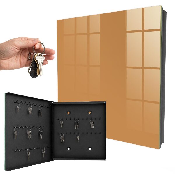 Wandschlüsselbox in mattem Orange