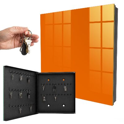 Schlüsselbox zur Wandmontage in kräftigem Orange