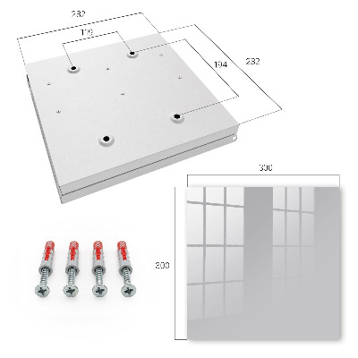 Schlüsselbox in glattem Grau
